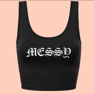 Messy crop top
